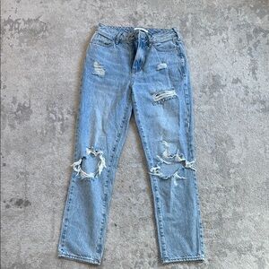 Distressed Light Blue Women's Jeans